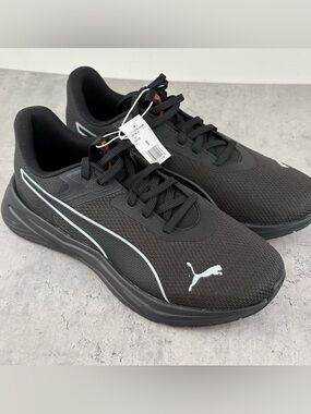 PUMA Disperse Sneaker Men's Black Lace Up Light Weight Athletic Running Shoes 9